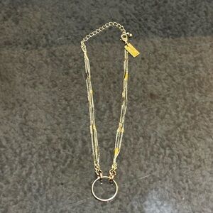 American Eagle Layered Gold Hoop & Chain